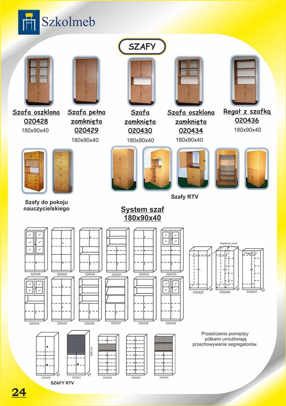 System szaf 180x90x40